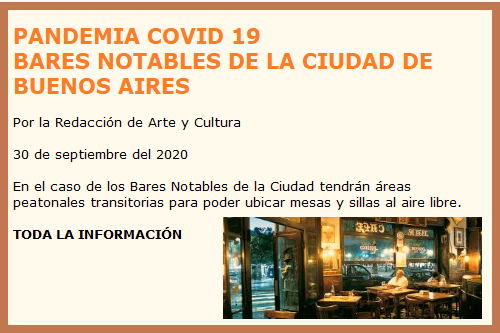 BARES NOTABLES
